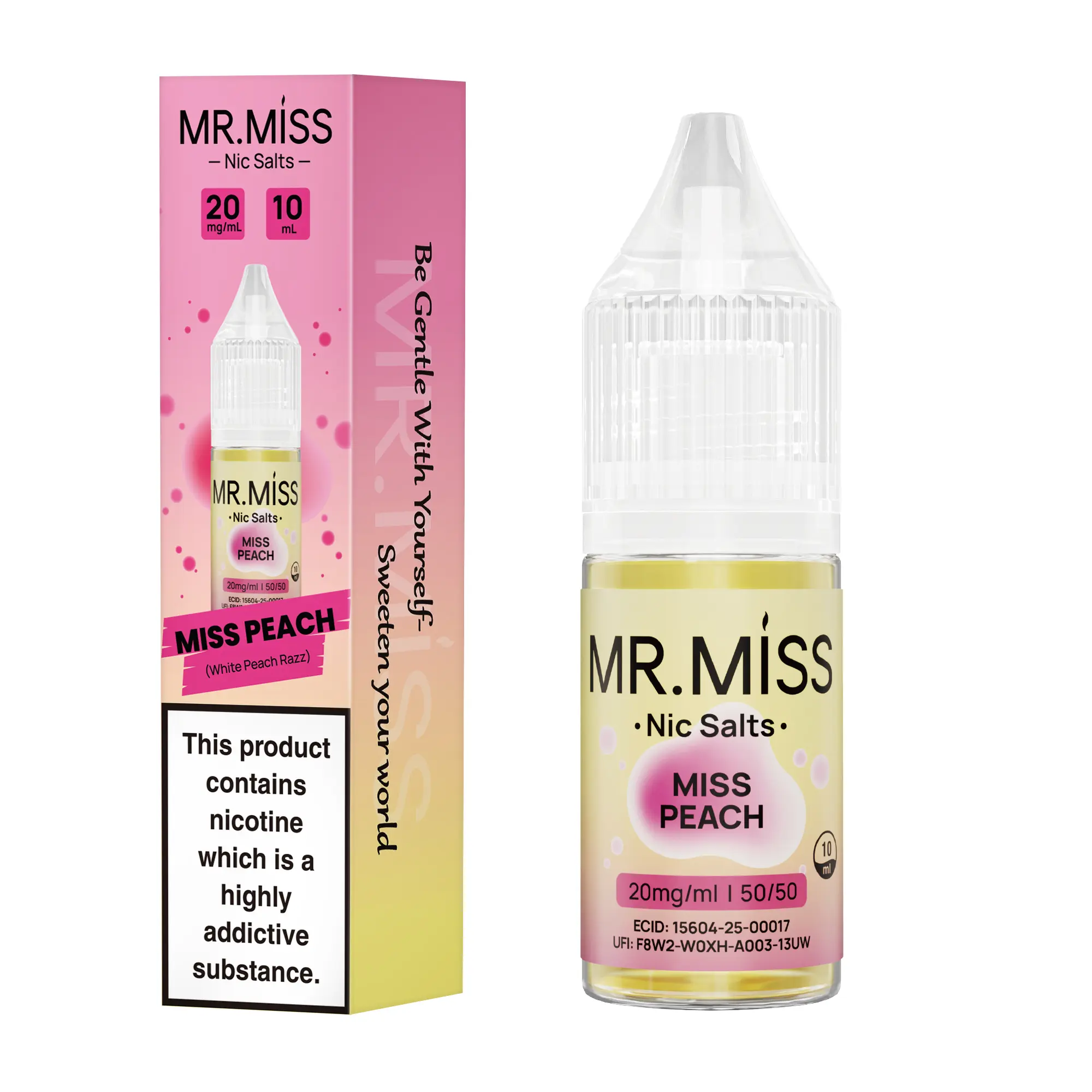 Miss Peach Nic Salt E-Liquid by Mr Miss 10ml